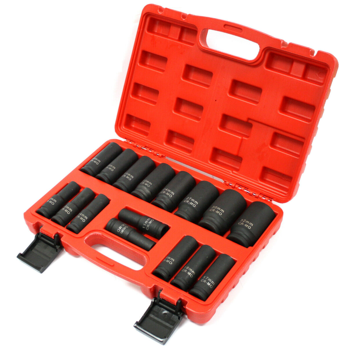 Set kovanih gedora dubokih 10-32mm nasadnih ključeva 6-uga Set kovanih gedora dubokih 10 32mm nasadnih kljuceva 6 uga